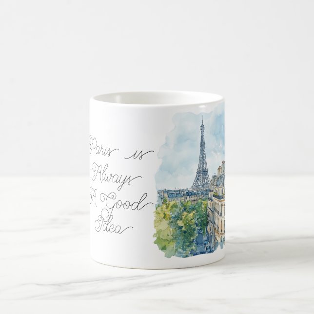 Paris är alltid en bra idé kaffemugg (Center)