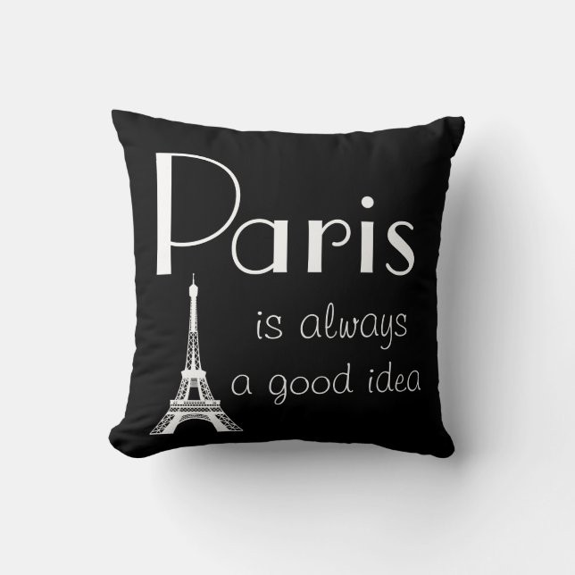 Paris är alltid en bra idé kudde (Framsida)