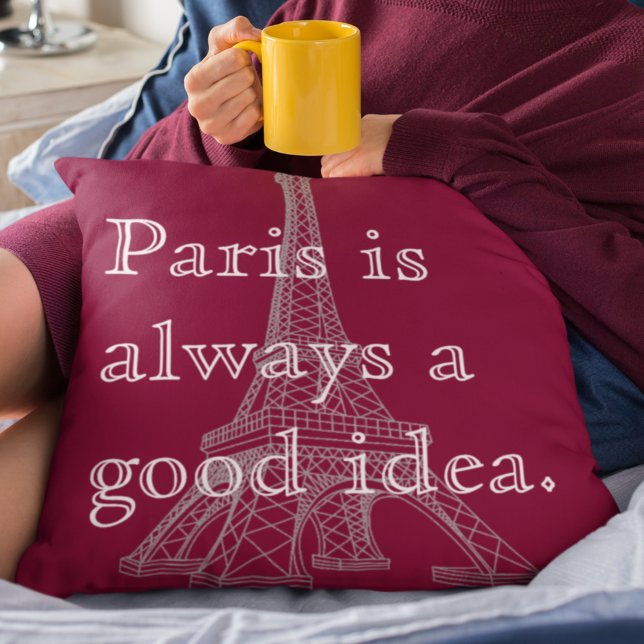 Paris är alltid en bra idé kudde (Skapare uppladdad)