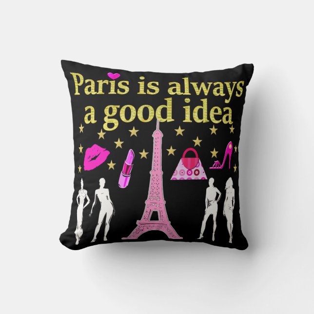 PARIS ÄR ALLTID EN BRA IDÉ KUDDE (Framsida)