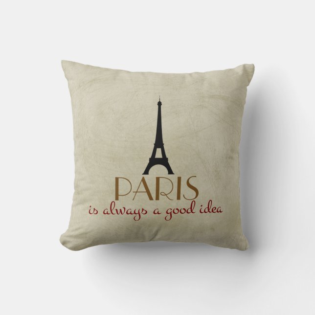 Paris är alltid en bra idé kudde (Framsida)