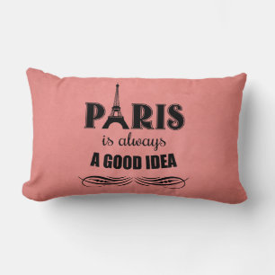 Paris är alltid en bra idé lumbarkudde