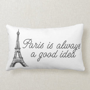Paris är alltid en bra idé lumbarkudde