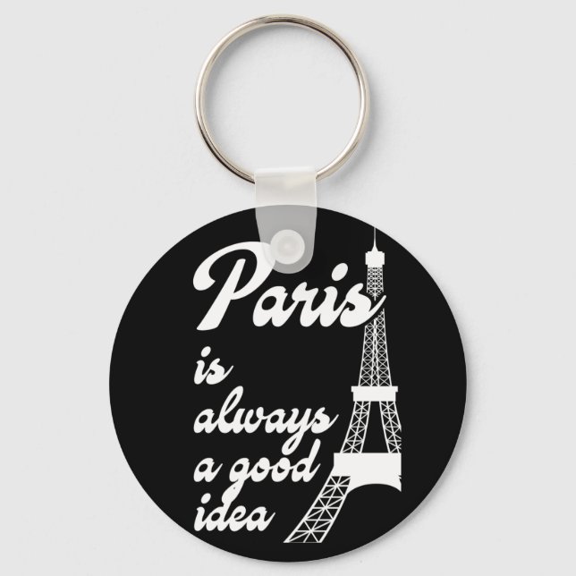 Paris är alltid en bra idé nyckelring (Framsida)