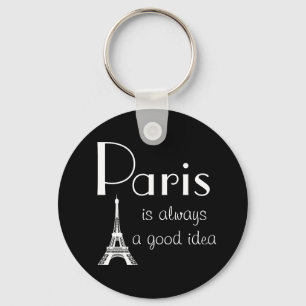Paris är alltid en bra idé nyckelring