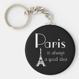 Paris är alltid en bra idé nyckelring