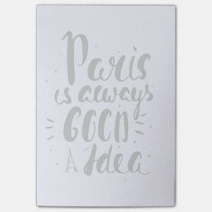 Paris är alltid en bra idé post-it block