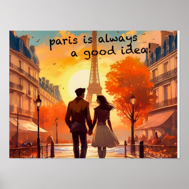 Paris är alltid en bra idé poster (Framsidan)