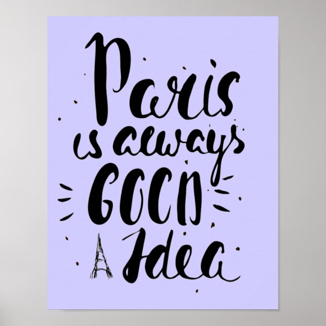 Paris är alltid en Bra idé Poster (Framsidan)