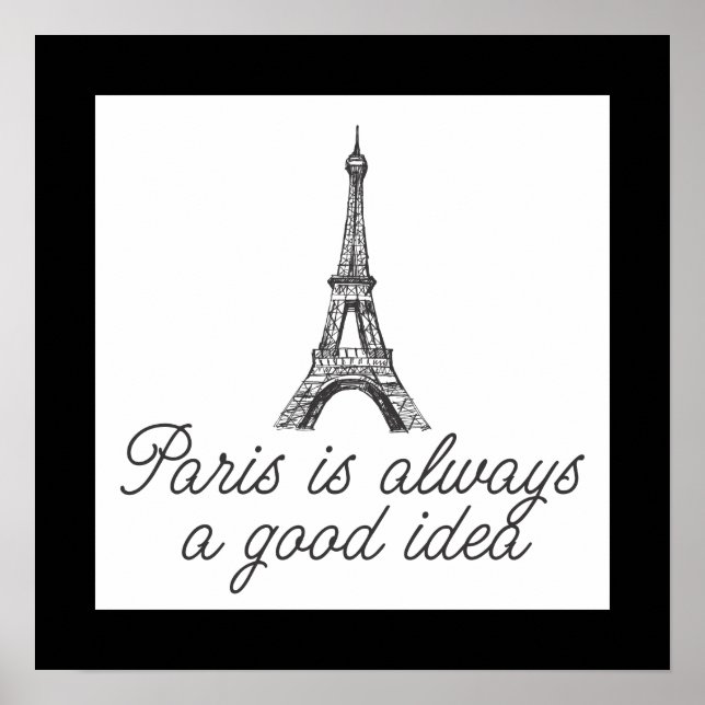 Paris är alltid en bra idé poster (Framsidan)