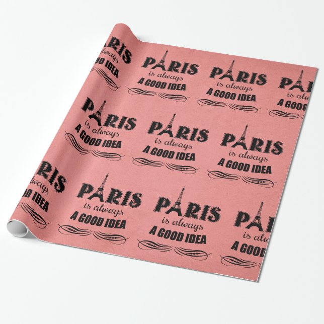 Paris är alltid en bra idé presentpapper (Utrullad)