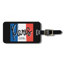 Paris är alltid en bra idé som Luggage Tag