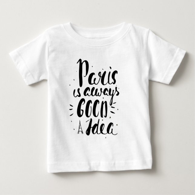 Paris är alltid en Bra idé T-shirt (Framsida)