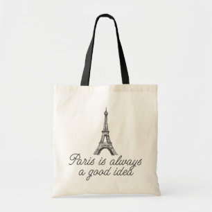 Paris är alltid en bra idé tygkasse