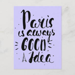 Paris är alltid en Bra idé Vykort