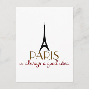 Paris är alltid en Bra idé Vykort