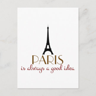 Paris är alltid en Bra idé Vykort