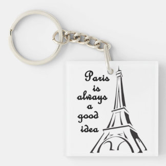 Paris är alltid en Bra Idea-Nyckelring
