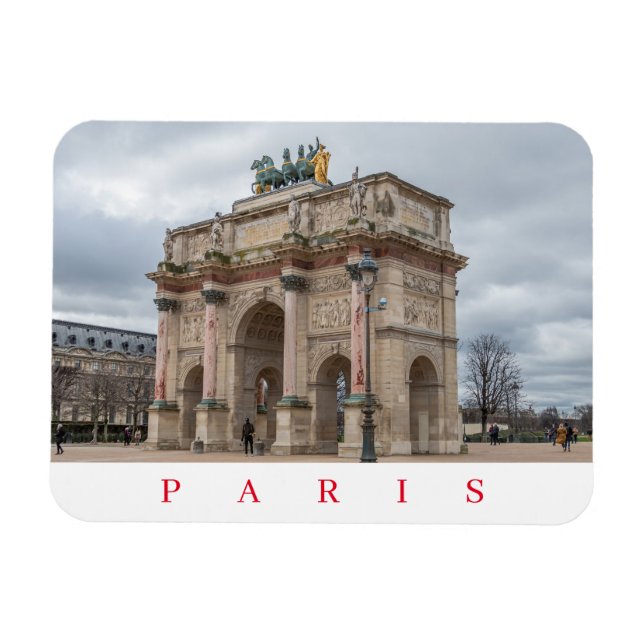 Paris Arc de Triomphe du Carrousel magnet (Horisontell)