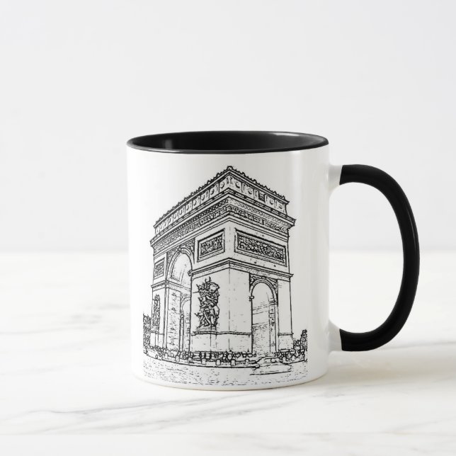 Paris ~ Arc de Triomphe Mugg (Höger)