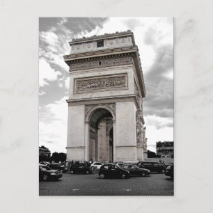 Paris Arc de Triomphe Postcard Vykort