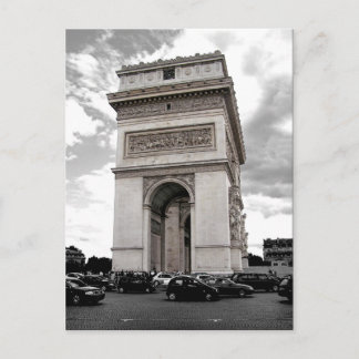 Paris Arc de Triomphe Postcard Vykort
