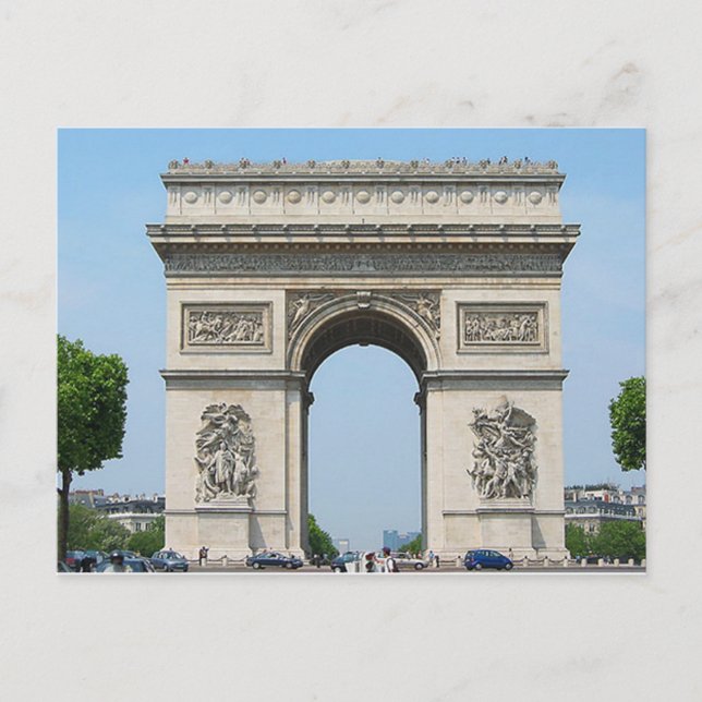 Paris - Arc de Triomphe - Vykort (Framsida)