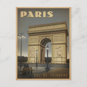 Paris - Arc De Triomphe Vykort