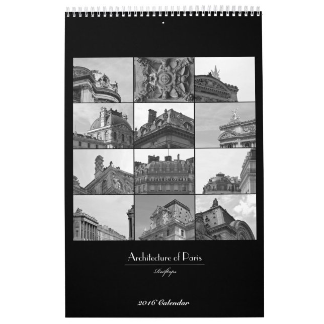 Paris arkitekturkalender: En francais. Kalender (Omslag)