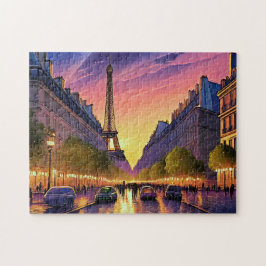 Paris Art 2 Skyline Art Photo Puzzles Paris Frankr Pussel