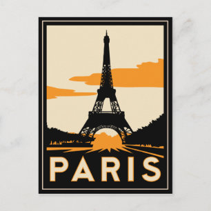paris art deco retro-reseaffisch vykort