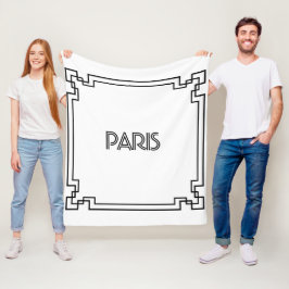 Paris Art Nouveau Art Deco Jugendstil Fleecefilt