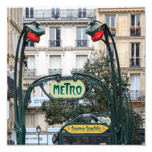 Paris Art nouveau Metro - Fototryck