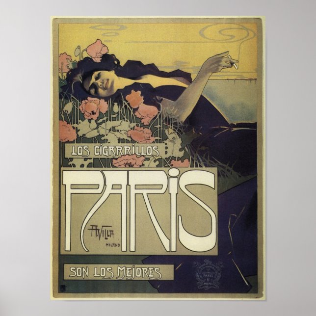 Paris Art nouveau Poster (Framsidan)