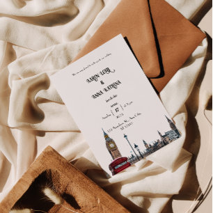 Paris Art Wedding-inbjudan Inbjudningar