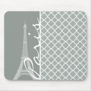 Paris; Ash Grått Moroccan Quatrefoil Musmatta