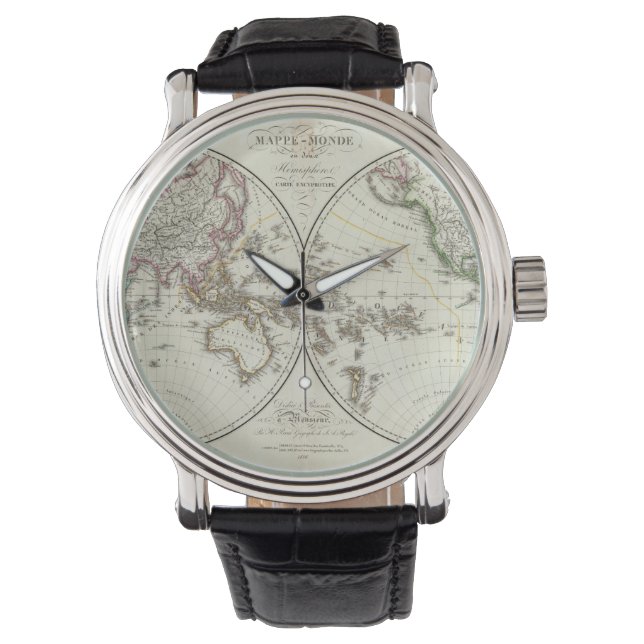 Paris Atlas Karta Armbandsur (Framsida)