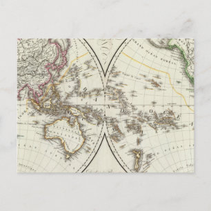 Paris Atlas Karta Vykort