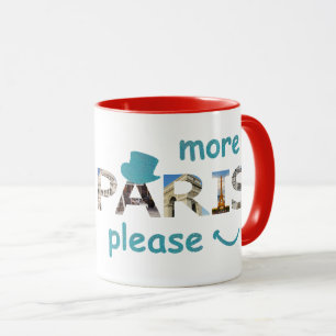 Paris Attraktion Mer Paris, Blå Glitter Mugg