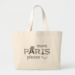 Paris Attraktion mer Paris Snälla Silver Glitter Jumbo Tygkasse