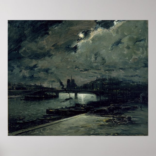 Paris au clair de lune - Frank Myers Boggs Poster (Framsidan)