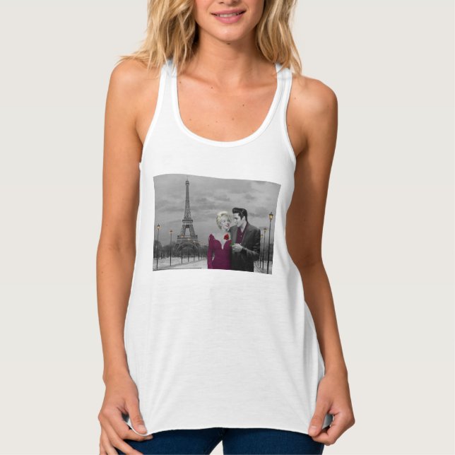 Paris B&W Linne Med Racerback (Framsida)
