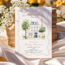 Paris Baby Shower Parisisk Café Tekvart