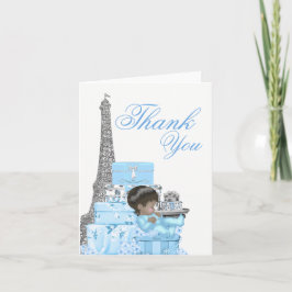 Paris Baby Shower Tacksamhetskort Tack Kort