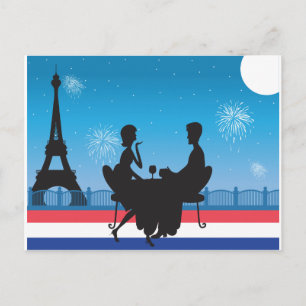 Paris-bakgrund Vykort
