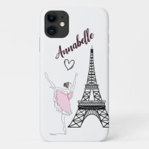 Paris Ballerina och Eiffel Torn Girls Ballet