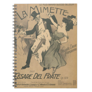 Paris Ballroom Musette Dance Vintage Belle Epoch Anteckningsbok