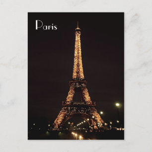 Paris belysningar: Det Eiffel torn Vykort