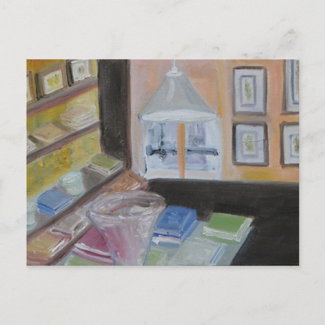 Paris Bibliotek Vykort (Framsida)