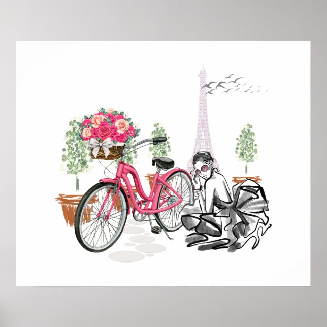 Paris Bike Ride Poster (Framsidan)